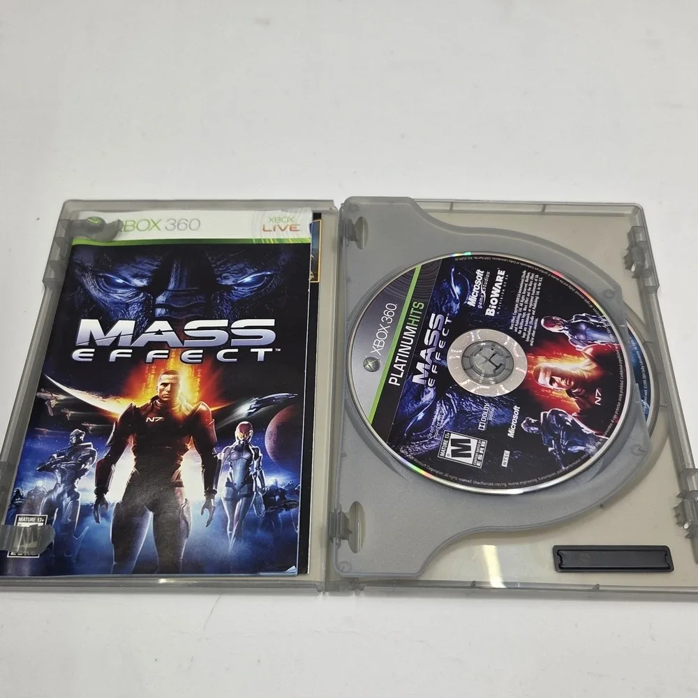Mass Effect Xbox 360 Platinum Hits CIB Complete with Manual Tested Game BioWare